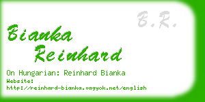 bianka reinhard business card